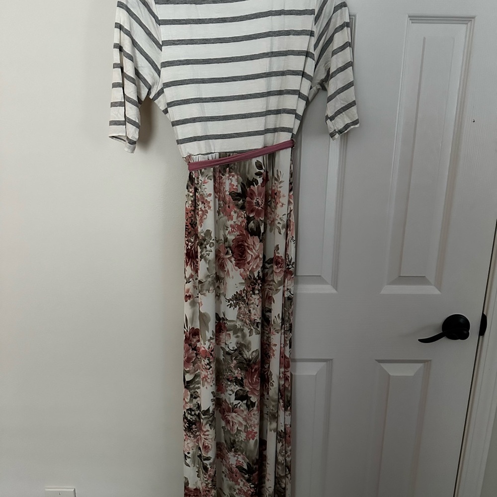 Beeson River Elegant Striped Dress